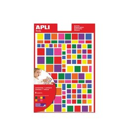 Apli Kids Apli Kids verwijderbare stickers vierkant 756st en groottes