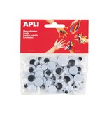 Apli Kids Apli knutselogen, rond, blister met 75 stuks