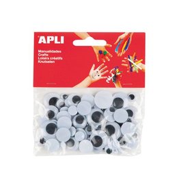 Apli Kids Apli knutselogen, rond, blister met 75 stuks