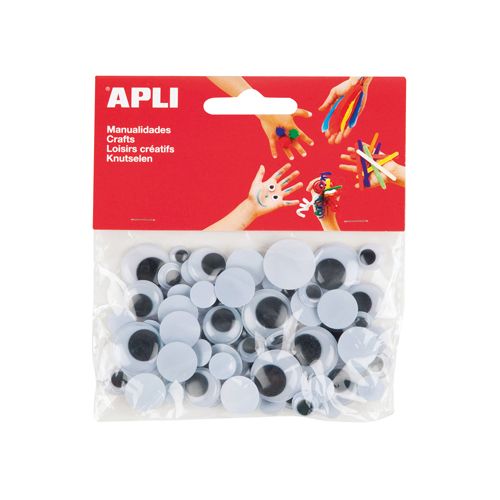 Apli Kids Apli knutselogen, rond, blister met 75 stuks