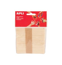 Apli Apli houten sticks, blister met 50 stuks