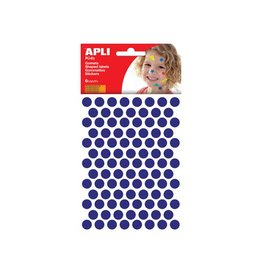 Apli Kids Apli Kids stickers, cirkel 10,5mm, blister met 528st, blauw