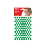 Apli Kids Apli Kids stickers, cirkel diameter 10,5 mm, blister met 528 stuks, groen