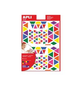 Apli Kids Apli Kids verwijderbare stickers driehoek 720st en groottes