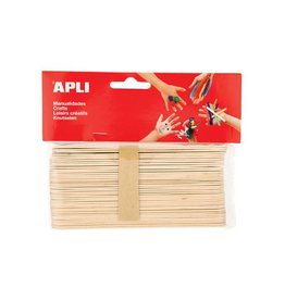 Apli Apli jumbo houten sticks, blister met 40 stuks