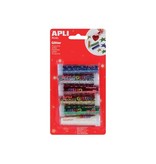 Apli Kids Apli Kids glitterpoeder, blister met 6 tubes in assorti