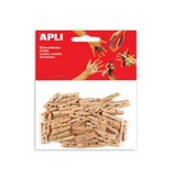 Apli Apli houten mini wasknijpers, blister met 45 stuks