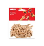 Apli Kids Apli houten mini wasknijpers, blister met 45 stuks