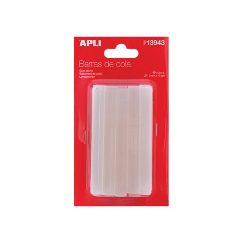 Apli Apli transparante lijmpatronen 11 mm, blister met 10 stuks