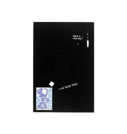 Naga Naga Magnetisch glasbord, zwart, ft 40 x 60 cm
