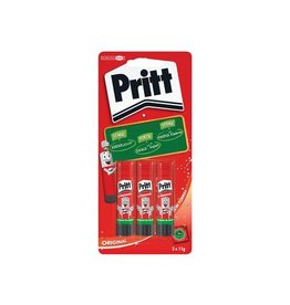 Pritt Pritt plakstift, 11 g, blister van 3 stuks