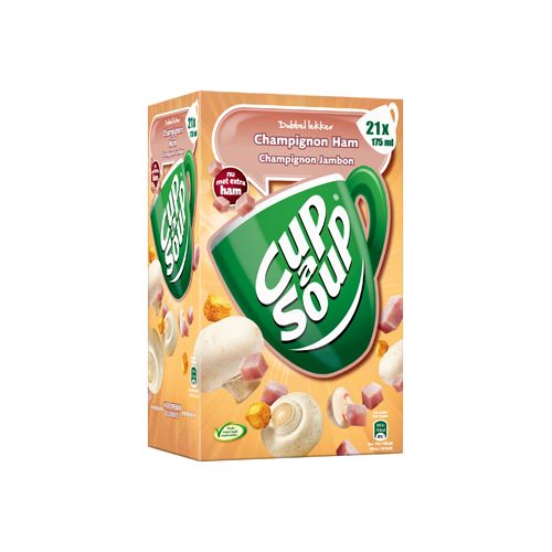 Cup A Soup Cup-a-Soup champignon ham, pak van 21 zakjes