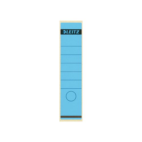 Leitz Leitz rugetiketten, zelfklevend, ft 6,1 x 28,5 cm, pak van 10 stuks, blauw