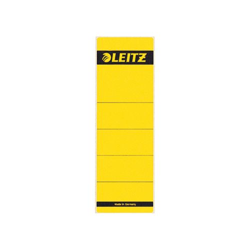 Leitz Leitz rugetiketten, zelfklevend, ft 6,1 x 19,1 cm, pak van 10 stuks, geel