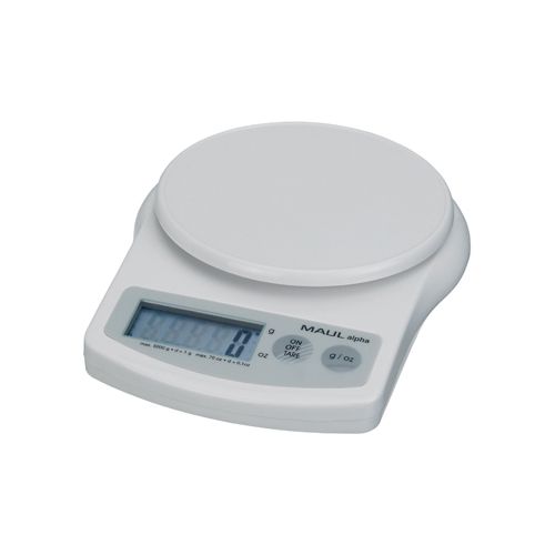 Maul MAUL postweegschaal Alpha 5 kg ( /1gr) incl. batterij wit