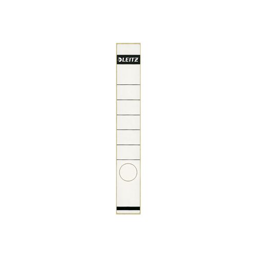 Leitz Leitz rugetiketten, zelfklevend, ft 3,9 x 28,5 cm, pak van 10 stuks, wit