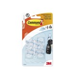 Command Command decohaak, small, draagvermogen 225 gram, transparant, blister van 6 stuks