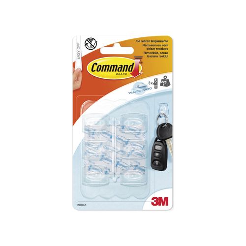 Command Command decohaak small draagvermogen 225g transp. 6st