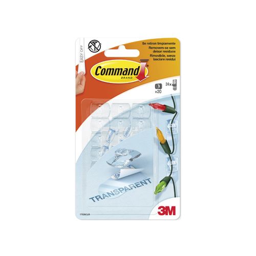 Command Command decohaak extra small draagvermogen 225g transp. 20st