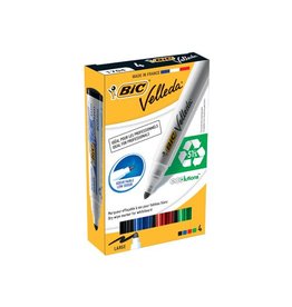 Velleda Bic whiteboardmarker 1701 doos van 4 stuks in geassorteerde kleuren