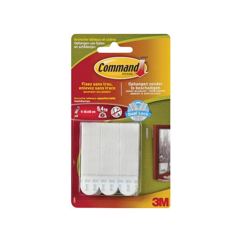 Command Command fotolijststrip medium draagvermogen 5,4kg wit 8st