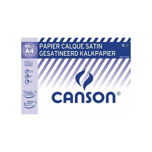 Canson Canson kalkpapier ft 21 x 29,7 cm (A4), etui van 12 blad