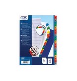 Elba OXFORD tabbladen, formaat A4, uit PP, 11-gaatsperforatie, gekleurde tabs, set 1-31
