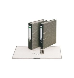 Leitz Leitz  ordner, folio, rug 80mm, karton, gewolkt zwart