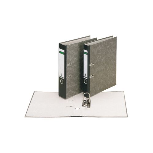 Leitz Leitz  ordner, ft folio, rug 80mm, karton, gewolkt zwart