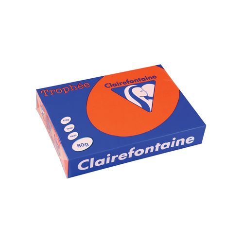 Clairefontaine Papier Clairefontaine Trophée Intens A4 80g 500vel kardinaal rood