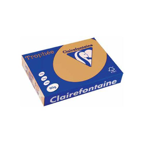 Clairefontaine Papier Clairefontaine Trophée Pastel A4, 80 g, 500 vel, mokkabruin