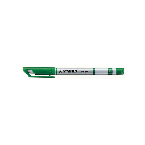 Stabilo STABILO SENSOR fineliner, 0,3 mm, groen — levering per 10
