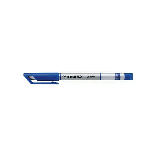 Stabilo STABILO SENSOR fineliner, 0,3 mm, blauw — levering per 10