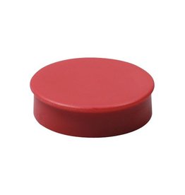 Nobo Nobo magneten diameter van 30 mm, rood, blister van 4 stuks