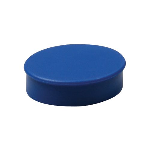 Nobo Nobo magneten diameter van 30 mm, blauw, blister van 4 stuks