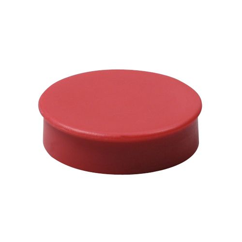 Nobo Nobo Magneten, diameter 38 mm, rood, blister van 4 stuks