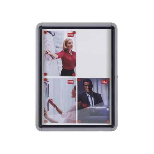 Nobo Nobo Premium Plus buitenvitrine, draaideur met slot, magnetisch, 4 x A4