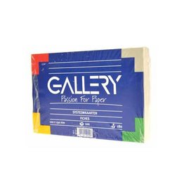 Gallery Gallery witte systeemkaarten, ft 10 x 15 cm, effen, pak van 100 stuks