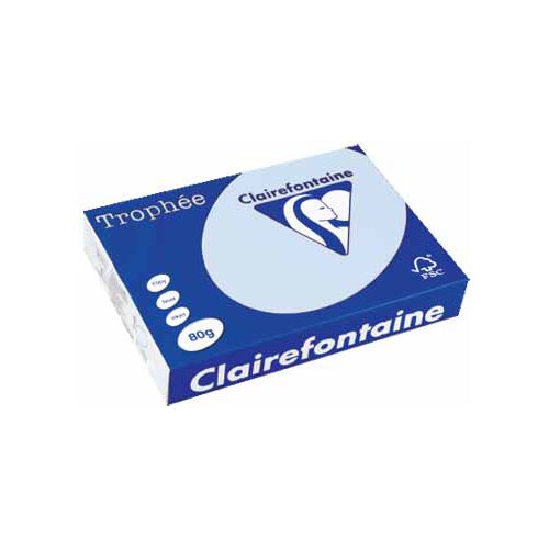 Clairefontaine Papier Clairefontaine Trophée Pastel A4 blauw, 80 g, 500 vel