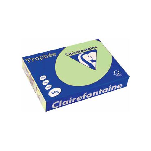 Clairefontaine Papier Clairefontaine Trophée Pastel A4, 80 g, 500 vel, groen