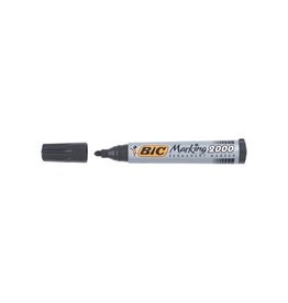Bic Bic permanent marker 2000-2300 zwart, schrijfbreedte 1,7 mm, ronde punt
