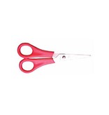 Bouhon Bouhon schaar, ft 14 cm, rechts, scherpe punt, RVS, rood