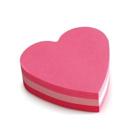 Post-It Notes Post-it Notes mini hart, 3 kleuren, blok van 225 vel, op blister