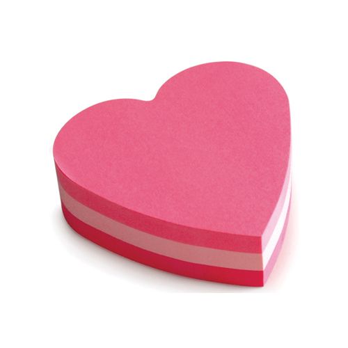 Post-it Post-it Notes mini hart, 3 kleuren, blok 225 vel, op blister