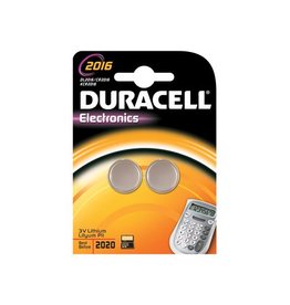 Duracell Duracell knoopcel Electronics CR2016, blister van 2 stuks