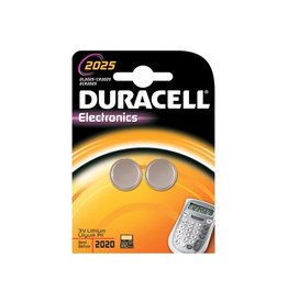 Duracell Duracell knoopcel Electronics CR2025, blister van 2 stuks