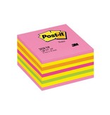 Post-It Notes Post-it Notes kubus, 450 vel, ft 76 x 76 mm, roze-geel tinten