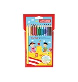 Stabilo STABILO Trio thick kleurpotlood, etui van 12 stuks in geassorteerde kleuren