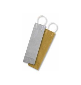Folia Folia papieren kraft zak voor flessen, 110 g/m², goud en zilver, pak van 6 stuks
