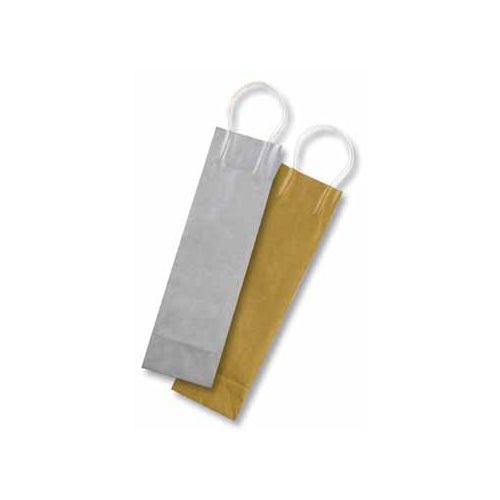 Folia Folia papieren kra zak voor flessen 110 g/m² goud/zilver 6st